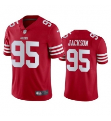 Men San Francisco 49ers 95 Drake Jackson 2022 Red Vapor Untouchable Stitched Football Jersey