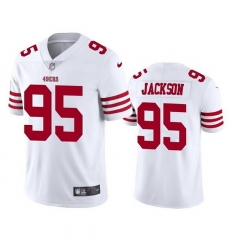 Men San Francisco 49ers 95 Drake Jackson 2022 White Vapor Untouchable Stitched Football Jersey