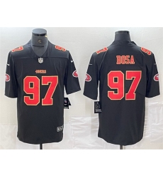 Men San Francisco 49ers 97 Nick Bosa Black Vapor Untouchable Limited Stitched Jersey