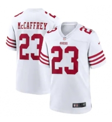 Men San Francisco 49ers Christian McCaffrey Nike White Vapor Untouchable Stitched Jersey