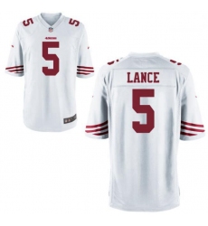Men San Francisco 49ers Trey Lance White Vapor Limited Jersey
