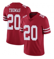 Men Sanfrancisco 49ers #20 Ambry Thomas Red Vapor Limited Jersey