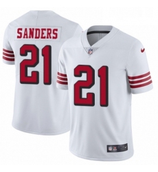 Mens Nike San Francisco 49ers 21 Deion Sanders Limited White Rush Vapor Untouchable NFL Jersey
