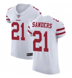 Mens Nike San Francisco 49ers 21 Deion Sanders White Vapor Untouchable Elite Player NFL Jersey