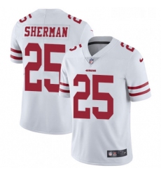 Mens Nike San Francisco 49ers 25 Richard Sherman White Vapor Untouchable Limited Player NFL Jersey