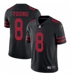 Mens Nike San Francisco 49ers 8 Steve Young Black Vapor Untouchable Limited Player NFL Jersey