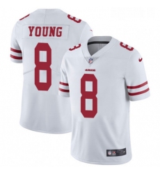 Mens Nike San Francisco 49ers 8 Steve Young White Vapor Untouchable Limited Player NFL Jersey