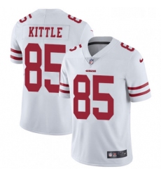 Mens Nike San Francisco 49ers 85 George Kittle White Vapor Untouchable Limited Player NFL Jersey