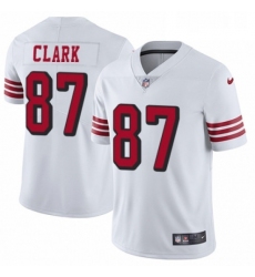 Mens Nike San Francisco 49ers 87 Dwight Clark Limited White Rush Vapor Untouchable NFL Jersey