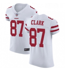 Mens Nike San Francisco 49ers 87 Dwight Clark White Vapor Untouchable Elite Player NFL Jersey