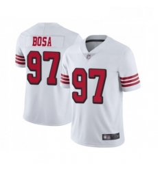 Mens San Francisco 49ers 97 Nick Bosa Limited White Rush Vapor Untouchable Football Jersey