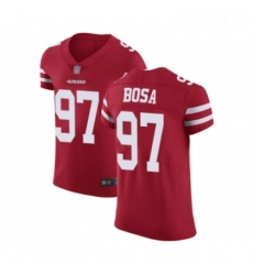 Mens San Francisco 49ers 97 Nick Bosa Red Team Color Vapor Untouchable Elite Player Football Jersey