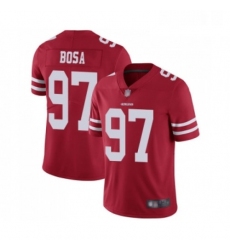 Mens San Francisco 49ers 97 Nick Bosa Red Team Color Vapor Untouchable Limited Player Football Jersey