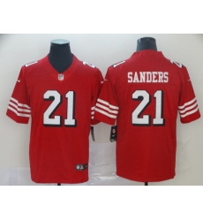 Men's San Francisco 49ers Deion Sanders 21 Red Nike Scarlet Player Limited Jersey