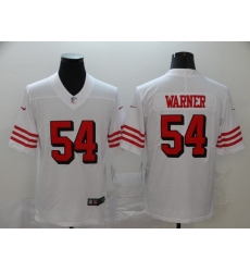 Men's San Francisco 49ers Fred Warner 54 White Nike Scarlet Player Limited Jersey