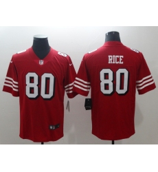 Men's San Francisco 49ers Jerry Rice 80 Red Nike Scarlet Player Limited Jersey