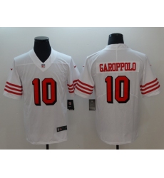 Men's San Francisco 49ers Jimmy Garoppolo 10 White Nike Scarlet Player Limited Jersey