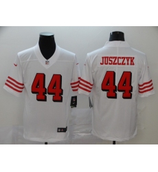 Men's San Francisco 49ers Kyle Juszczyk 44 White Nike Scarlet Player Limited Jersey