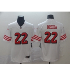 Men's San Francisco 49ers Matt Breida 22 White Nike Scarlet Player Limited Jersey