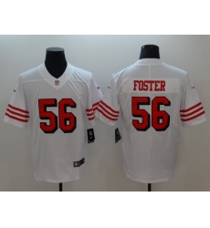 Men's San Francisco 49ers Reuben Foster 56 White Nike Scarlet Player Limited Jersey