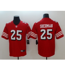 Men's San Francisco 49ers Richard Sherman 25 Red Nike Scarlet Player Limited Jersey