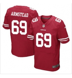 NEW San Francisco 49ers #69 Arik Armstead Red Team Color mens Stitched NFL Elite Jersey
