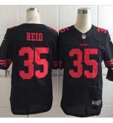 New San Francisco 49ers #35 Eric Reid Black Alternate Men Stitched NFL Elite Jersey