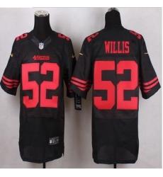 New San Francisco 49ers #52 Patrick Willis Black Alternate Men Stitched NFL Elite Jersey