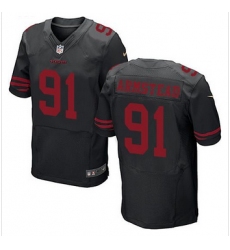New San Francisco 49ers #91 Arik Armstead Black Alternate Mens Stitched NFL Elite Jersey