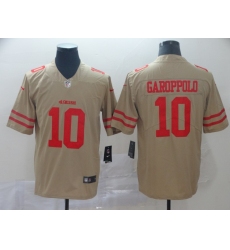 Nike 49ers 10 Jimmy Garoppolo Gold Inverted Legend Limited Jersey
