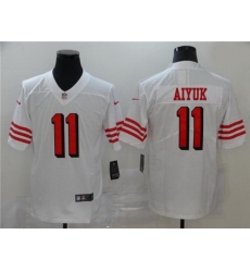 Nike 49ers 11 Brandon Aiyuk White 2020 NFL Draft First Round Pick Color Rush Vapor Untouchable Limited Jersey