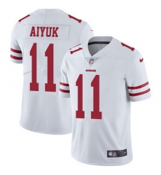 Nike 49ers 11 Brandon Aiyuk White Men Stitched NFL Vapor Untouchable Limited Jersey