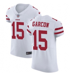 Nike 49ers #15 Pierre Garcon White Mens Stitched NFL Vapor Untouchable Elite Jersey
