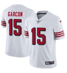 Nike 49ers #15 Pierre Garcon White Rush Mens Stitched NFL Vapor Untouchable Limited Jersey