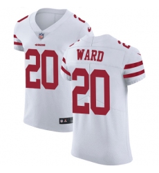Nike 49ers #20 Jimmie Ward White Mens Stitched NFL Vapor Untouchable Elite Jersey