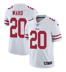 Nike 49ers #20 Jimmie Ward White Mens Stitched NFL Vapor Untouchable Limited Jersey