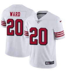 Nike 49ers #20 Jimmie Ward White Rush Mens Stitched NFL Vapor Untouchable Limited Jersey
