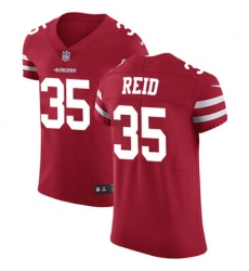 Nike 49ers #35 Eric Reid Red Team Color Mens Stitched NFL Vapor Untouchable Elite Jersey