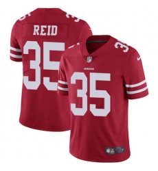 Nike 49ers #35 Eric Reid Red Team Color Mens Stitched NFL Vapor Untouchable Limited Jersey
