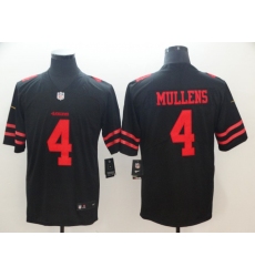 Nike 49ers 4 Nick Mullens Black Vapor Untouchable Limited Jersey