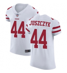 Nike 49ers #44 Kyle Juszczyk White Mens Stitched NFL Vapor Untouchable Elite Jersey