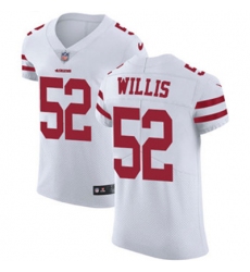 Nike 49ers #52 Patrick Willis White Mens Stitched NFL Vapor Untouchable Elite Jersey