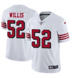 Nike 49ers #52 Patrick Willis White Rush Mens Stitched NFL Vapor Untouchable Limited Jersey