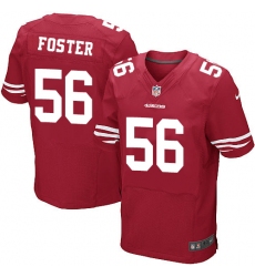Nike 49ers #56 Reuben Foster Red Team Color Mens Stitched NFL Elite Jersey