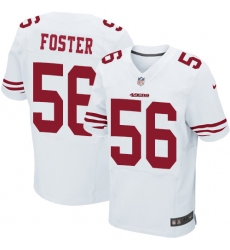 Nike 49ers #56 Reuben Foster White Mens Stitched NFL Elite Jersey