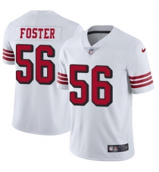 Nike 49ers #56 Reuben Foster White Rush Mens Stitched NFL Vapor Untouchable Limited Jersey
