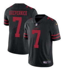 Nike 49ers #7 Colin Kaepernick Black Alternate Mens Stitched NFL Vapor Untouchable Limited Jersey