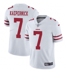Nike 49ers #7 Colin Kaepernick White Mens Stitched NFL Vapor Untouchable Limited Jersey