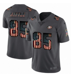 Nike 49ers 85 George Kittle 2019 Salute To Service USA Flag Fashion Limited Jersey