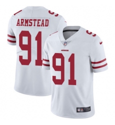 Nike 49ers #91 Arik Armstead White Mens Stitched NFL Vapor Untouchable Limited Jersey